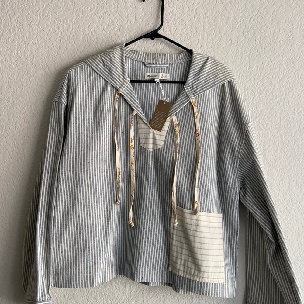 Madewell New Denim Project® Patchwork Hoodie